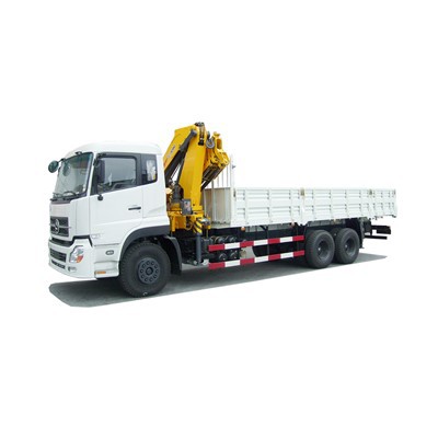 6x4 kamyon te monte teknik ak 8 tòn Knuckle boom teknik